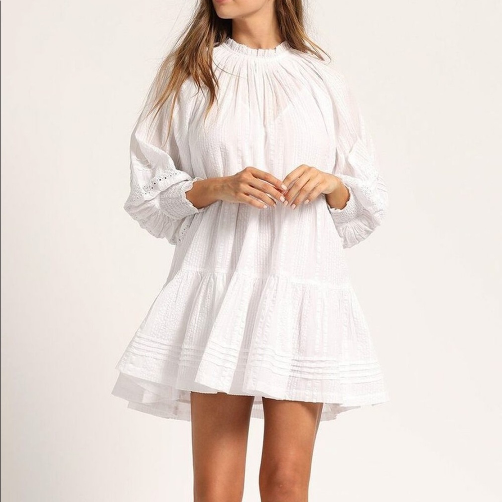 Cleobella Ethereal Mini Dress in White Size Medium